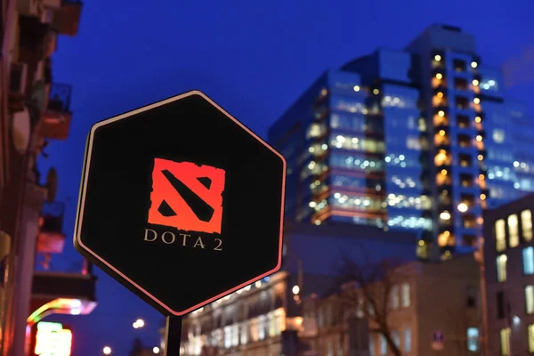 Kiev / Ukrayna - 01.22.18: Dota 2 işareti