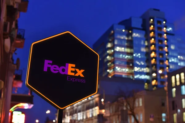 Київ Україна Знак Fedex — стокове фото