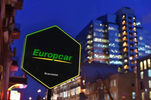 Kiev Ukraine Signe Europcar Photo De Stock