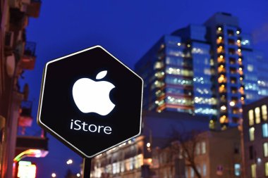 Kiev / Ukrayna - 01.22.18: İStore 'un İşareti