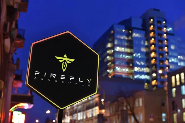 Kyiv, Ukrayna - 01.22.18: Firefly Aerospace, ABD 'li özel uzay şirketi.