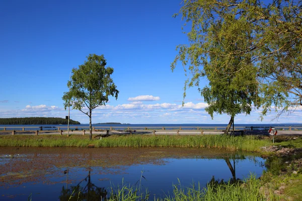 Sjön Vattern i Sverige — Stockfoto