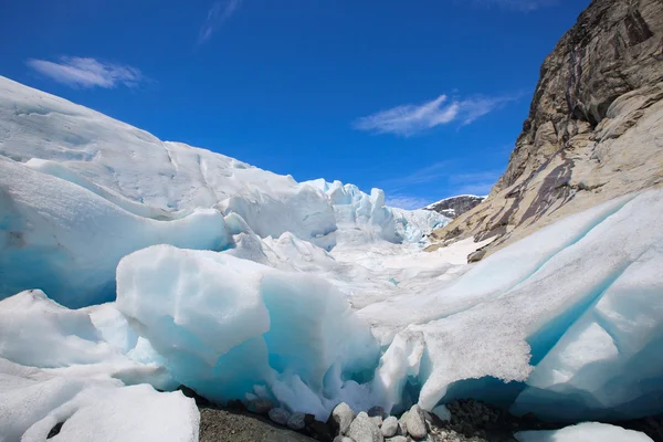 Glaciar Nigardsbreen en el Parque Nacional Jostedalsbreen — Foto de Stock
