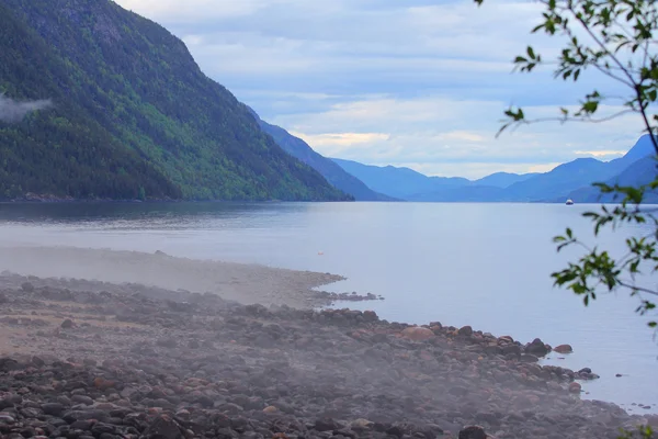 Manhã paisagem norwegian — Fotografia de Stock