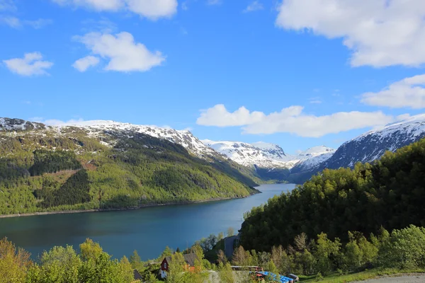 春のノルウェーの風景 — ストック写真