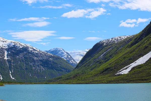 Ledovec Nigardsbreen v národním parku Jostedalsbreen — Stock fotografie