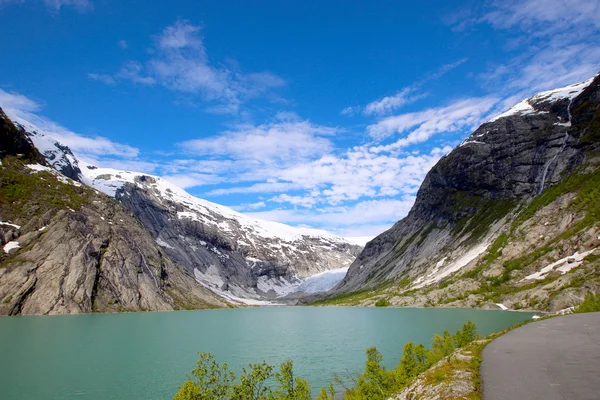 Ledovec Nigardsbreen v národním parku Jostedalsbreen — Stock fotografie