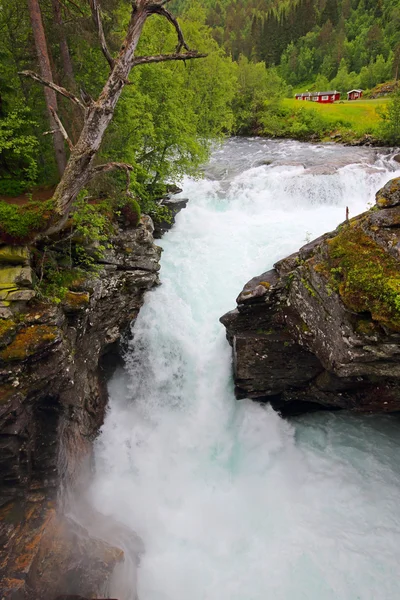 Fiume glaciale, Norvegia — Foto Stock