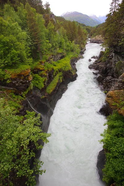 Glaciala river, Norge — Stockfoto