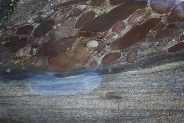 Конгломерат мраморных камней текстуры — стоковое фото