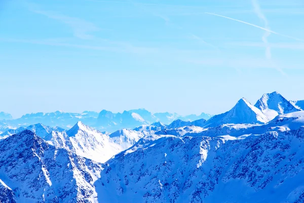 Berggipfel im Winter, Alpen, Österreich — Stockfoto