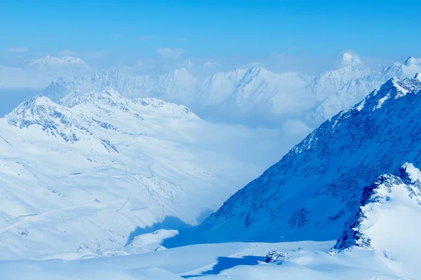 Kış, Alpler, Avusturya için Dağ doruklarına
