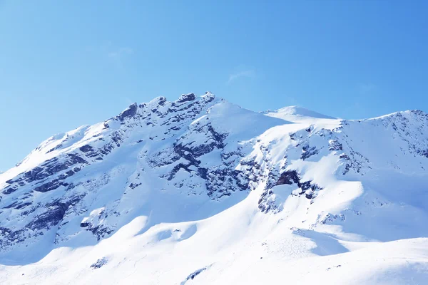 Berggipfel im Winter, Alpen, Österreich Stockfoto