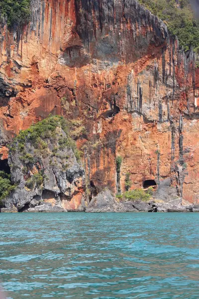 Part of rock in Andaman sea closeup — Stock Photo, Image