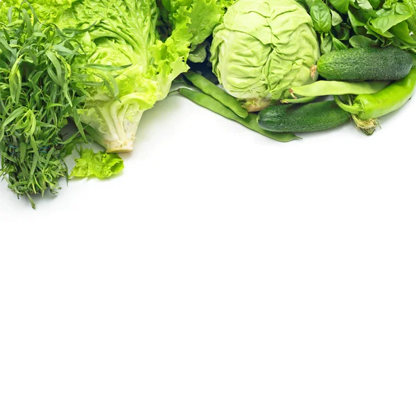 Pile of green vegetables — Stock Photo, Image