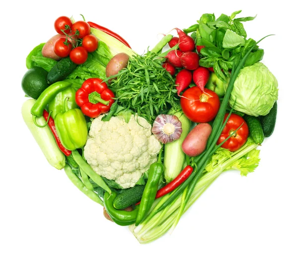 Láska zeleninu koncept — Stock fotografie