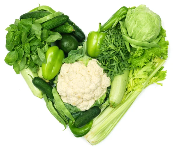 Heart of vegetables — Stock Photo, Image