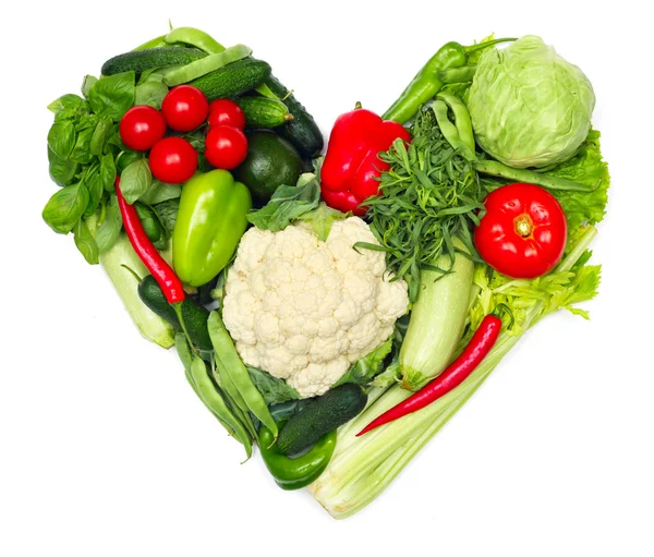 Szerelem zöldség koncepció — Stock Fotó
