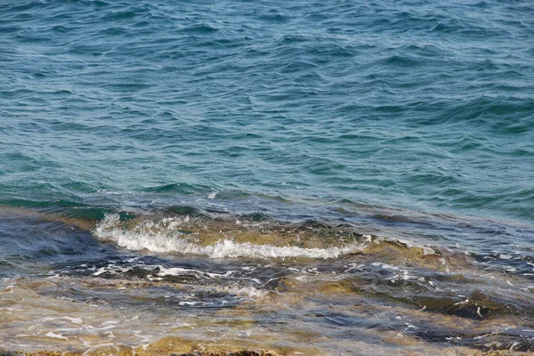 Plaj Mükemmel Taş Turkuaz Şeffaf Mavi Hırvatistan Brac Adası Supetar — Stok fotoğraf