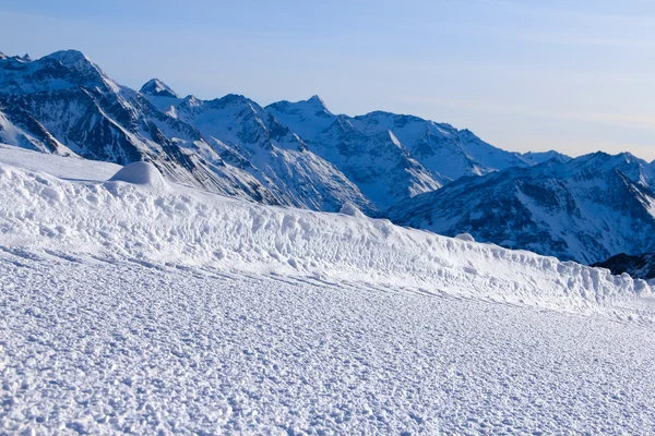 Helling op het skigebied — Stockfoto