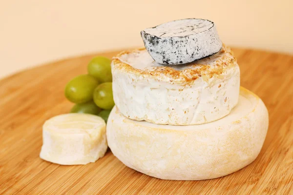 Stack of camembert cheese — Stock Photo, Image