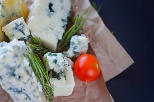 Roquefort cheese composition — Stock Photo, Image