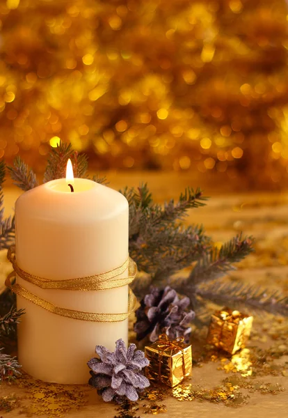 Christmas candle — Stock Photo, Image