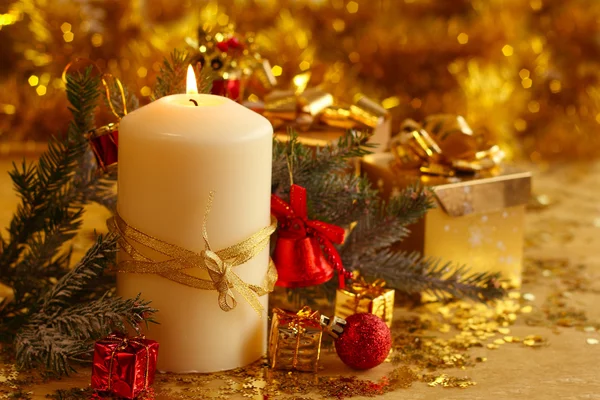 Christmas candle Royalty Free Stock Photos