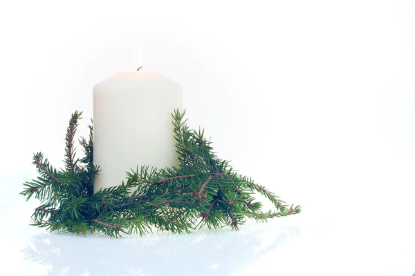 Рождественская свеча Лицензионные Стоковые Изображения