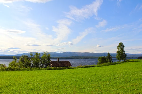 Landschaft und Dorf — Stockfoto