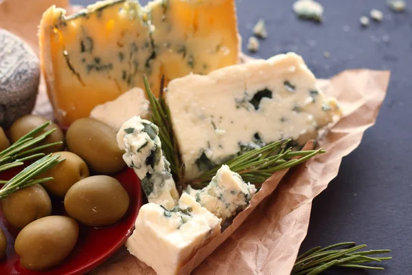 Roquefort cheese composition — Stock Photo, Image