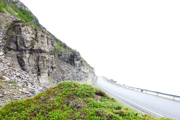 Strada nel nord della Norvegia Fotografia Stock