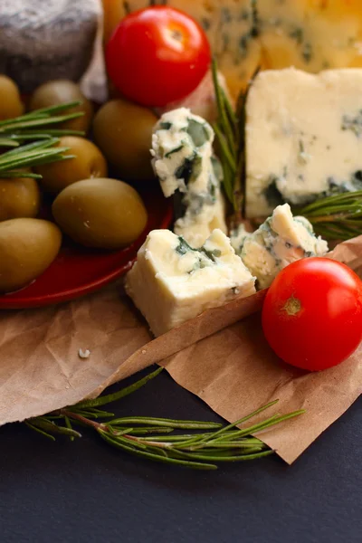 Roquefort cheese composition — Stock Photo, Image