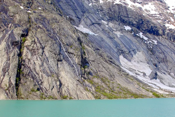 Fjord voda a hory — Stock fotografie