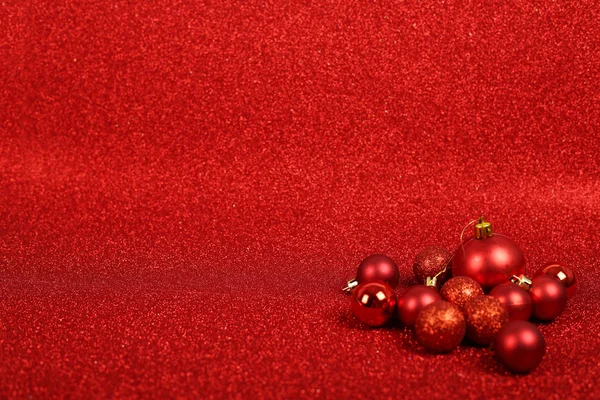 Bolas de Natal vermelho — Fotografia de Stock