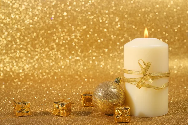 Christmas candle — Stock Photo, Image