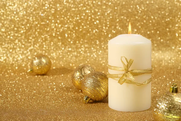 Christmas candle — Stock Photo, Image