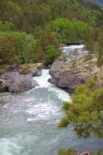 Rio Glacial, Noruega — Fotografia de Stock