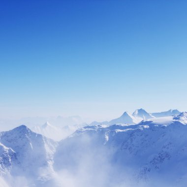 Kış, Alpler, Avusturya için Dağ doruklarına