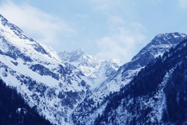 Kış, Alpler, Avusturya için Dağ doruklarına
