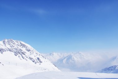 Kış, Alpler, Avusturya için Dağ doruklarına