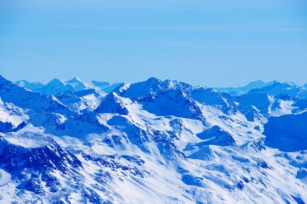 Berggipfel im Winter, Alpen, Österreich — Stockfoto