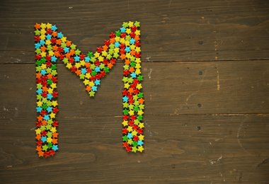 Şekerle yapılan a harfi