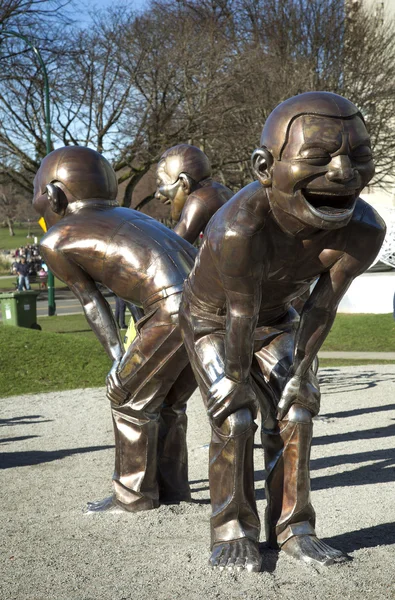 Escultura rindo em Vancouver — Fotografia de Stock