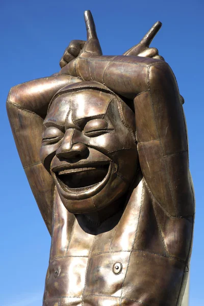 Lachende Skulptur in Vancouver — Stockfoto