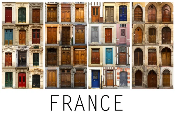 Κολάζ από γαλλικές πόρτες — Φωτογραφία Αρχείου