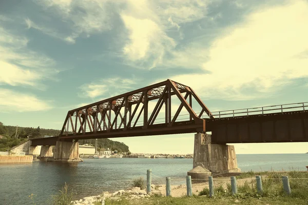 Most w Daniel Port w Gaspesie — Zdjęcie stockowe