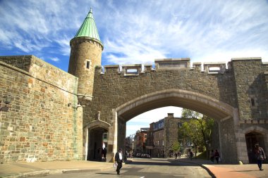St-John gate in Quebec city clipart