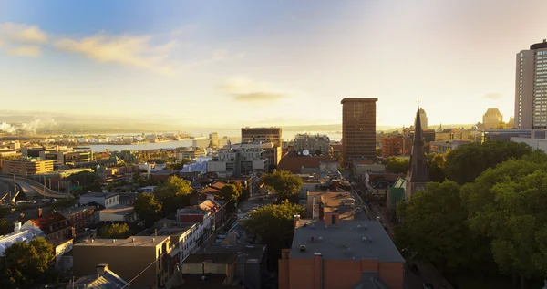 Quebec city v noci — Stock fotografie