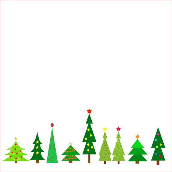 Kerstbomen — Stockvector